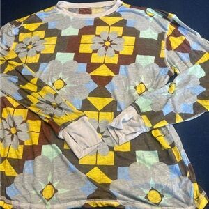 FP movement, Fun Geometric Long Sleeve Shirt-lightweight(great layer or alone)💪🏼